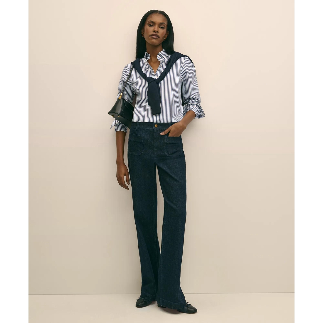 Brooks Brothers Patch Pocket Bootcut Jeans