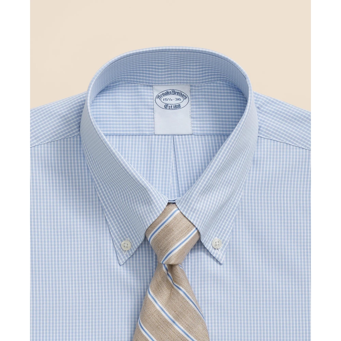 green emerald velvet dress BROOKS BROTHERS Creamy Almond Regent Fit Long Sleeve Shirt with Stripe   Offracks