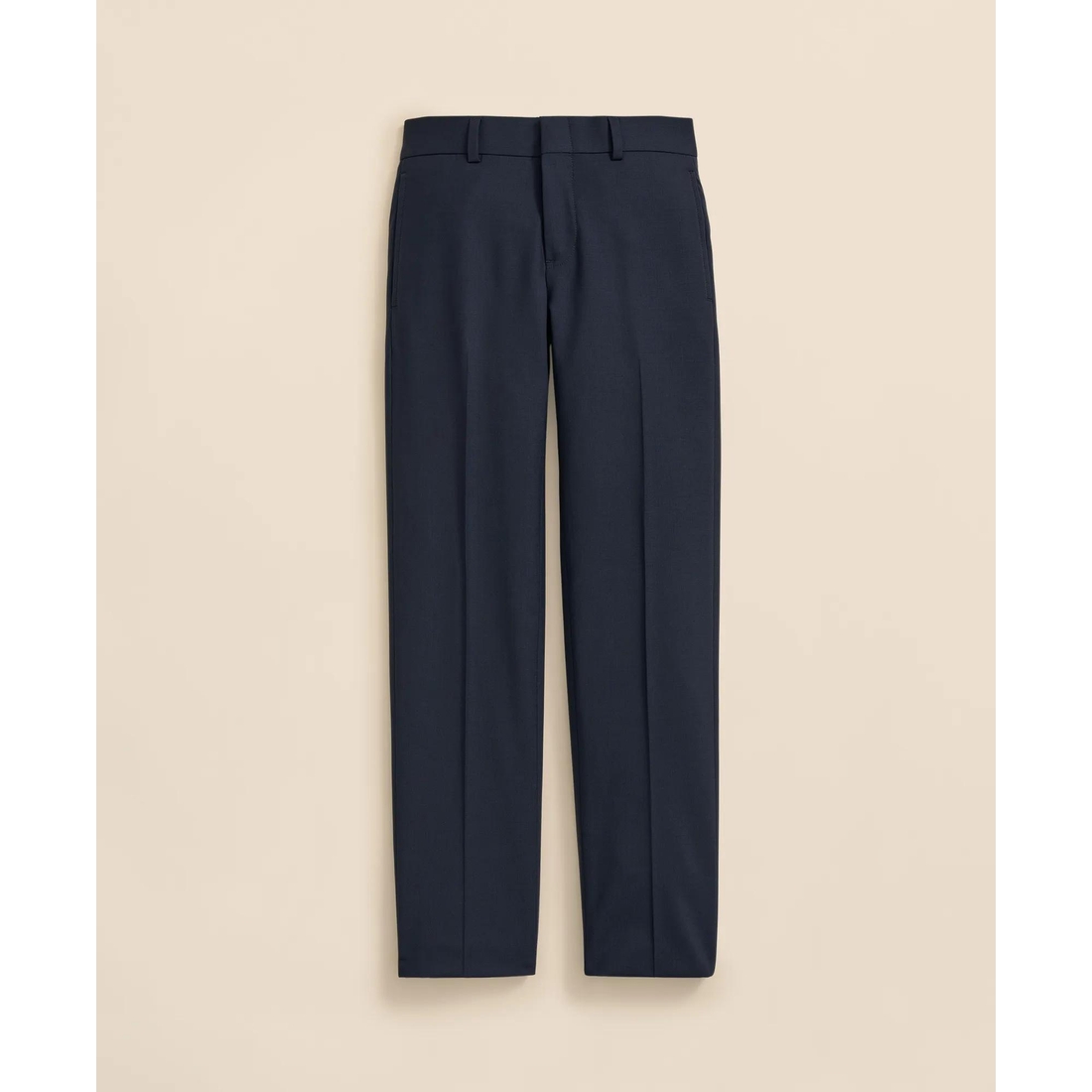 Brooks Brothers Boys Junior Plain-Front Wool Suit Pants