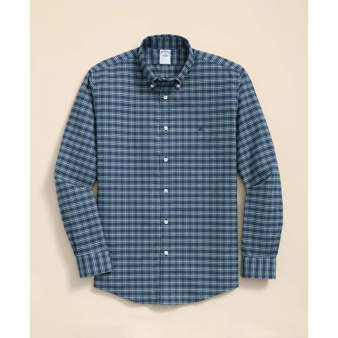 undefined Stretch Non-Iron Oxford Button-Down Collar, Check Shirt available  now at Norfolk Premium Outlets