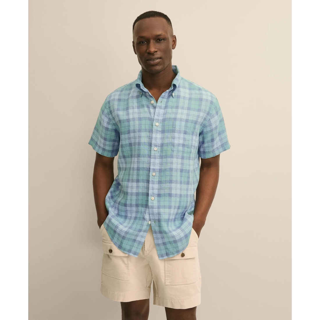 Brooks Brothers Irish Linen Sport Shirt available now at Walt Whitman Shops