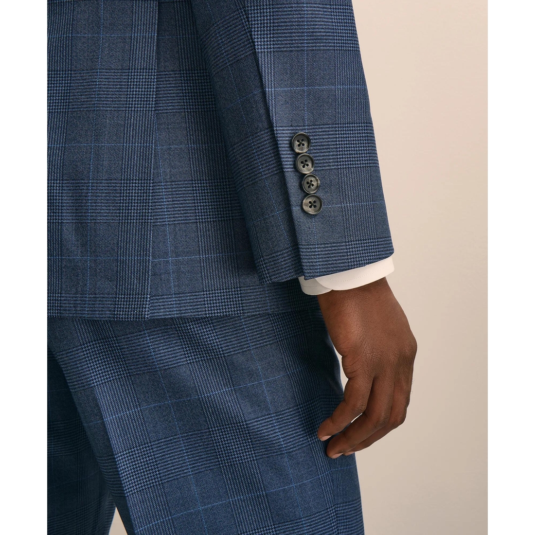 Brooks Brothers Explorer Collection Slim Fit Wool Overcheck Suit
