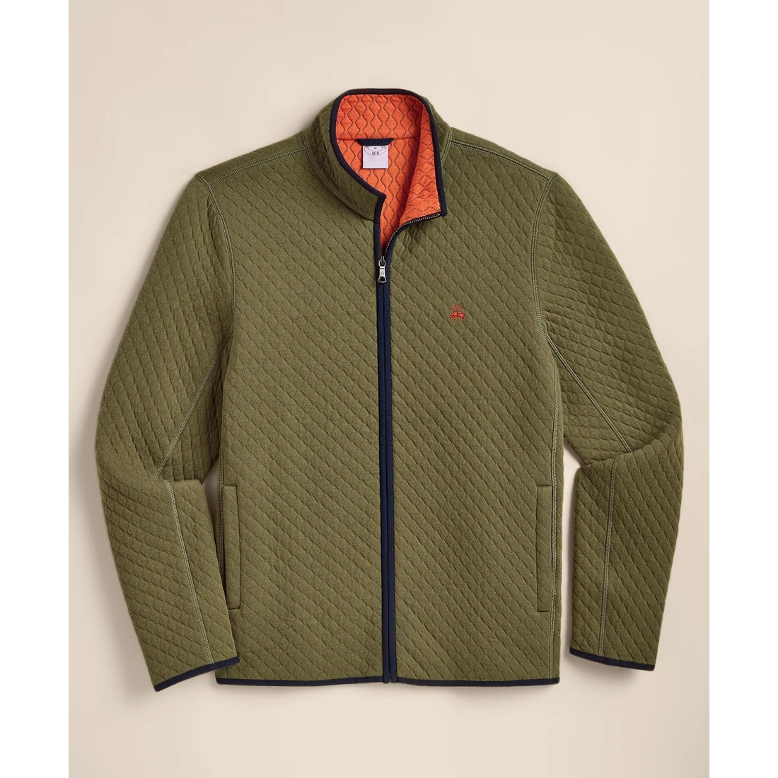 Brooks Brothers Diamond-Quilted Full-Zip Jacket