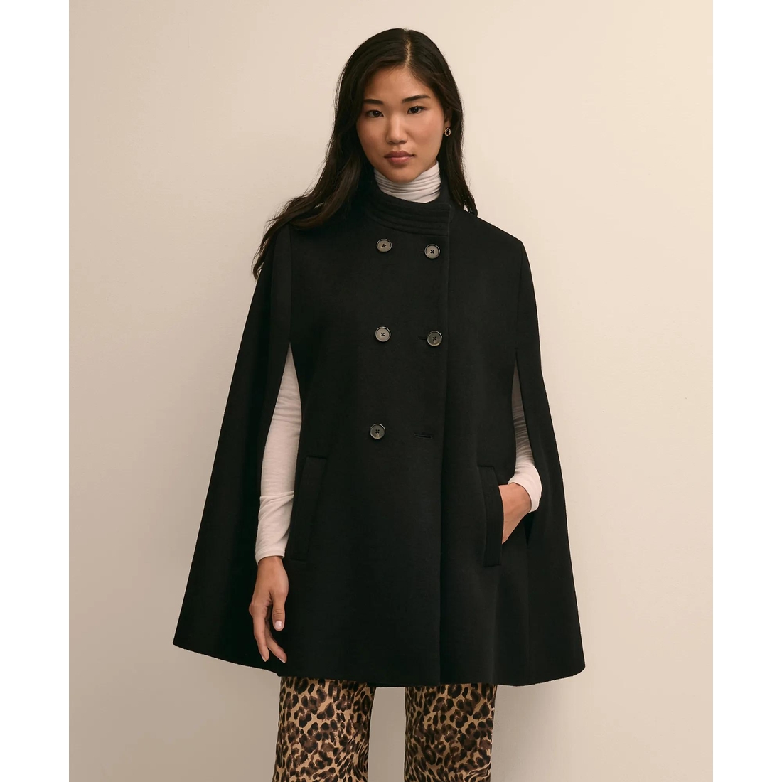 Brooks Brothers Wool Blend Cape