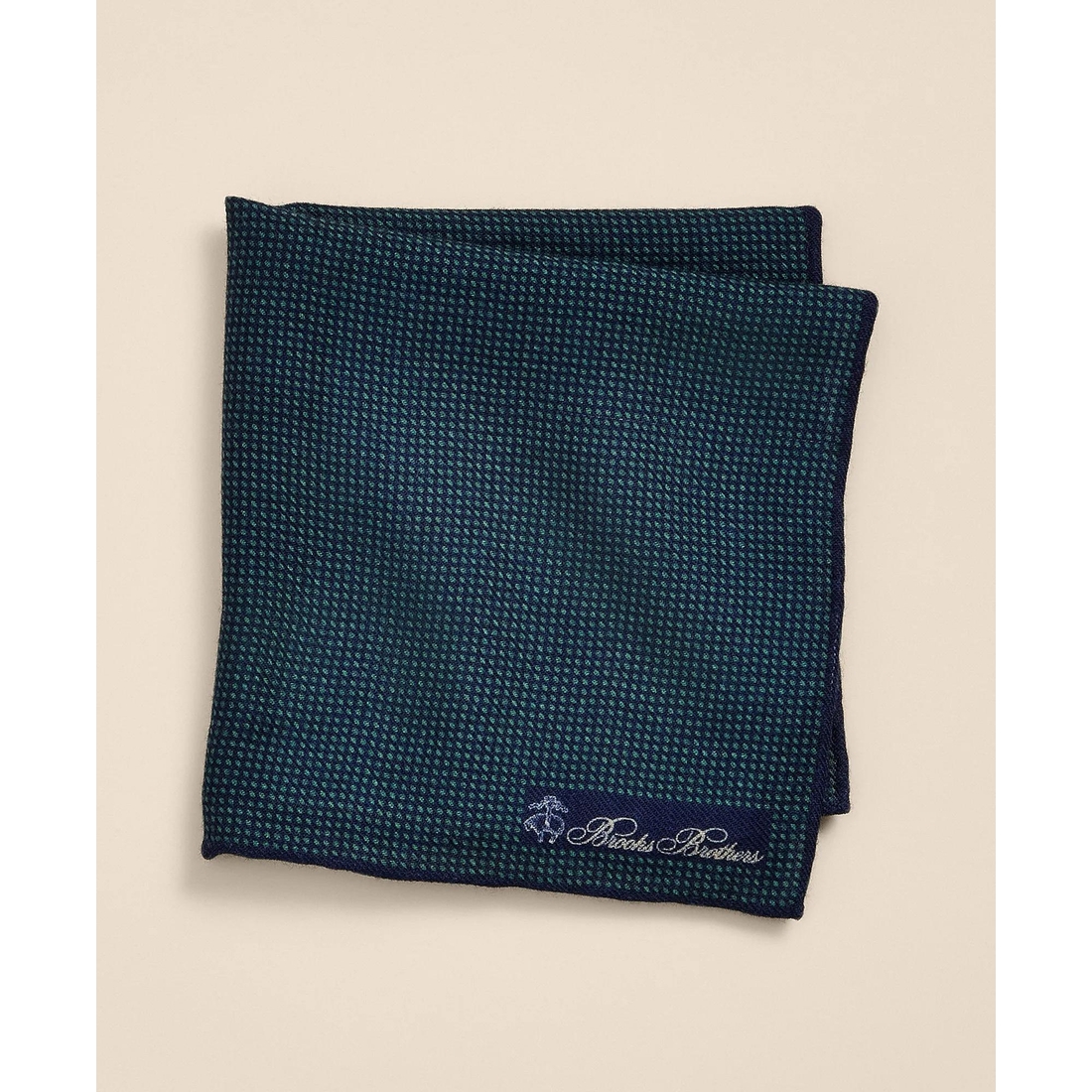 Brooks Brothers Wool Mini-Dot Pocket Square