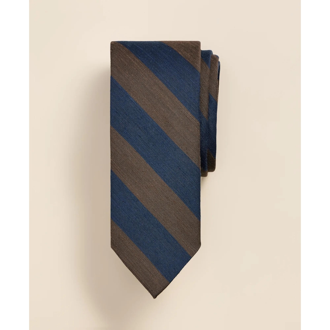 Brooks Brothers Raw Silk Guard Stripe Tie
