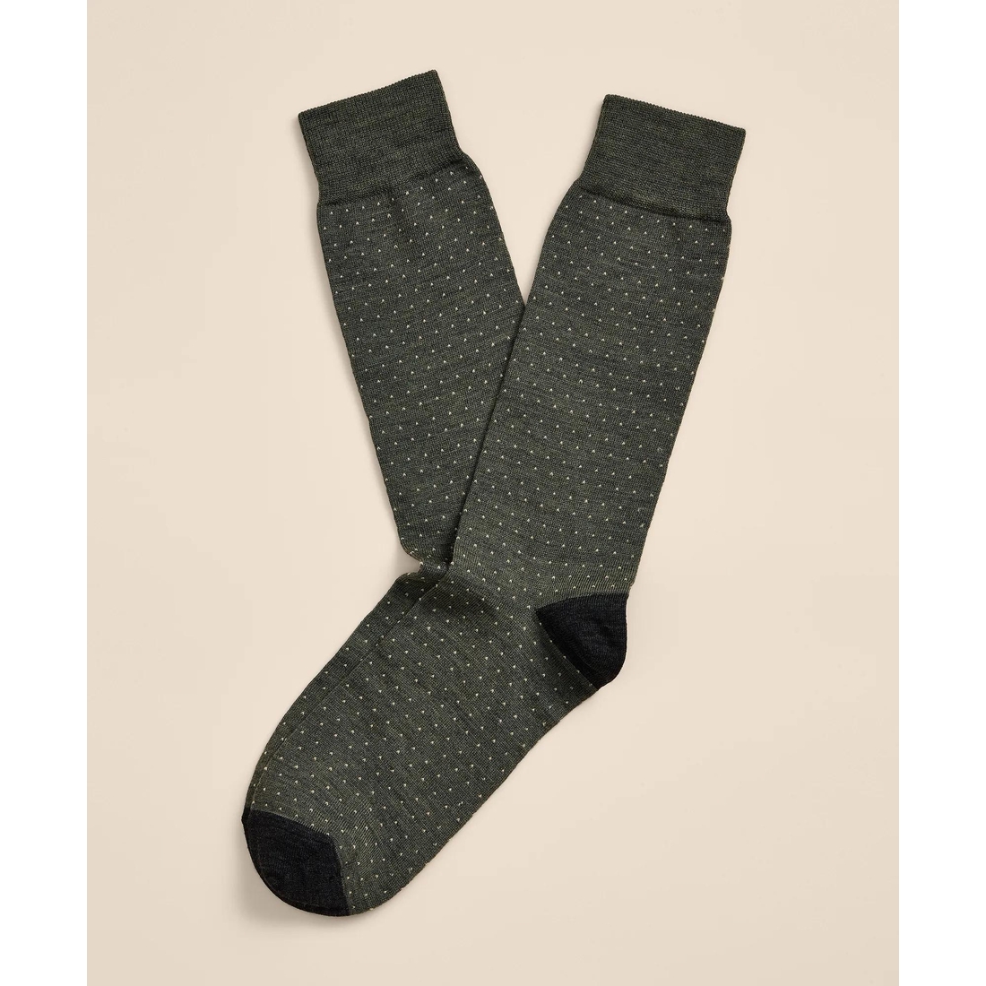 Brooks Brothers Wool-Blend Dot Socks