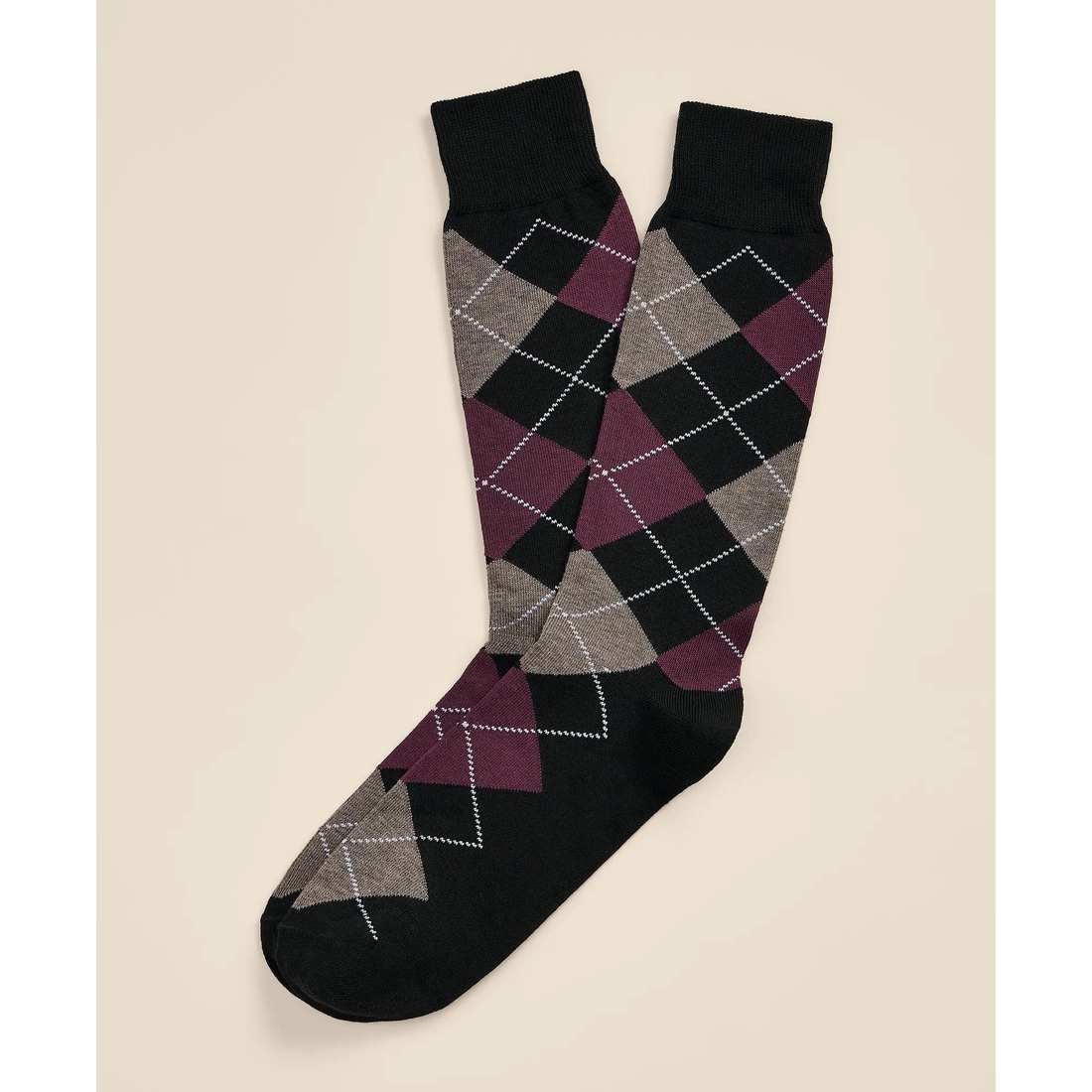 Brooks Brothers Cotton-Blend Argyle Socks