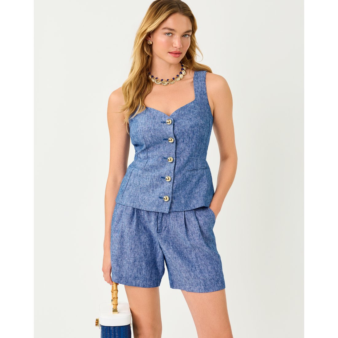 Lilly Pulitzer Hellar Linen Vest