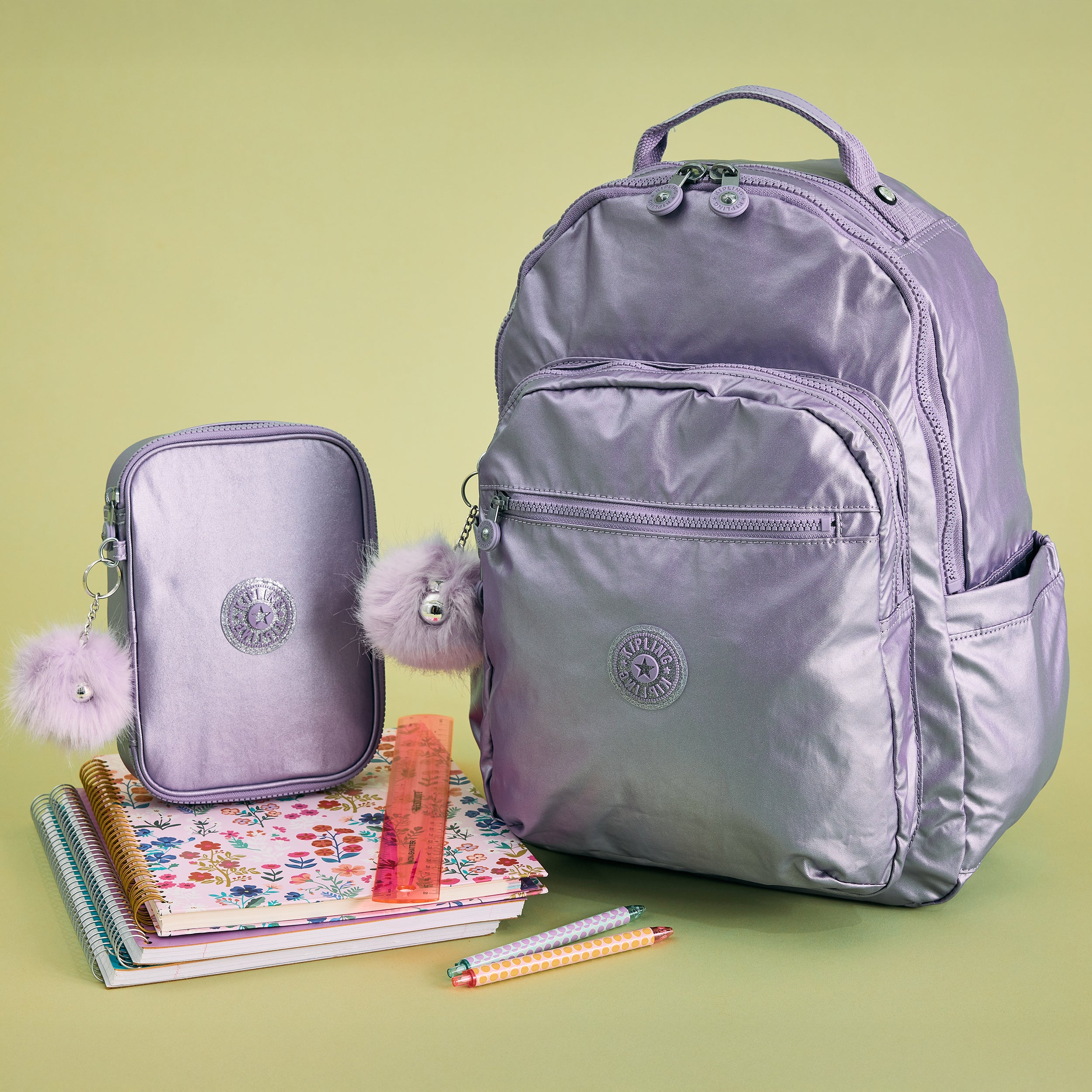 Kipling Must-Have Metallic School Set